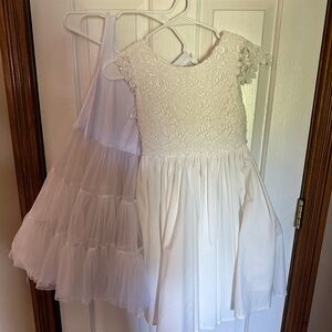 Flower girl dress with under skirt